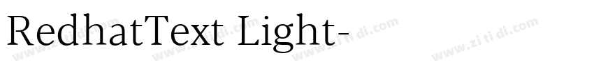 RedhatText Light字体转换